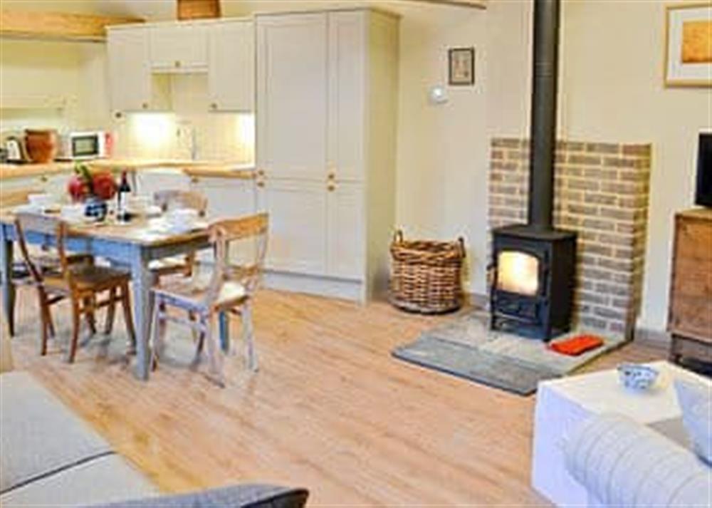 Open plan living/dining room/kitchen at Ox Lodge Barn in Battle, East Sussex