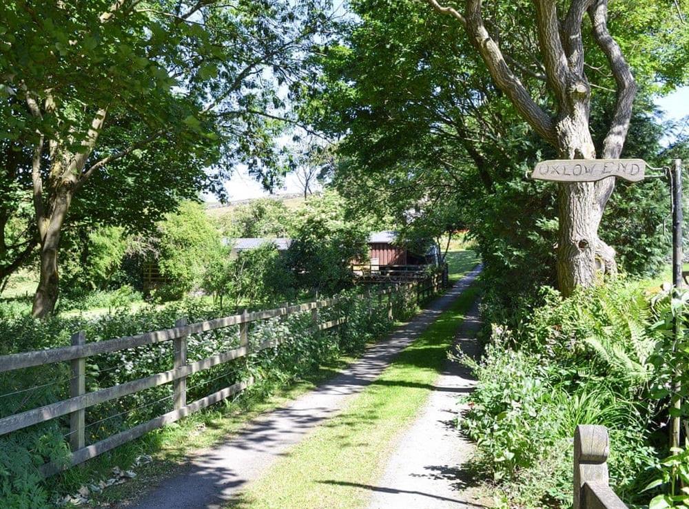 Access Road at Oxlow End Cottage in Peak Forest, Buxton, Derbyshire
