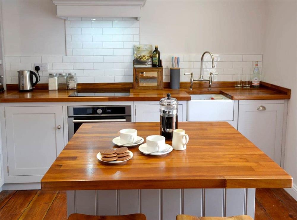 Farmhouse style kitchen at Oxtobys Upstairs in York, North Yorkshire