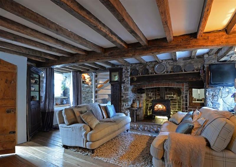 Living room at Oyster Cottage, Beaumaris, Gwynedd