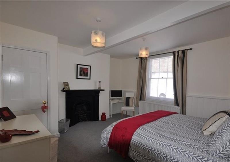 One of the bedrooms at Oyster Cottage, Weymouth
