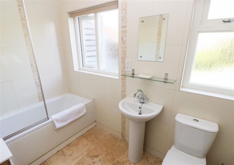 The bathroom at Oysterbank Cottage, Llangwm