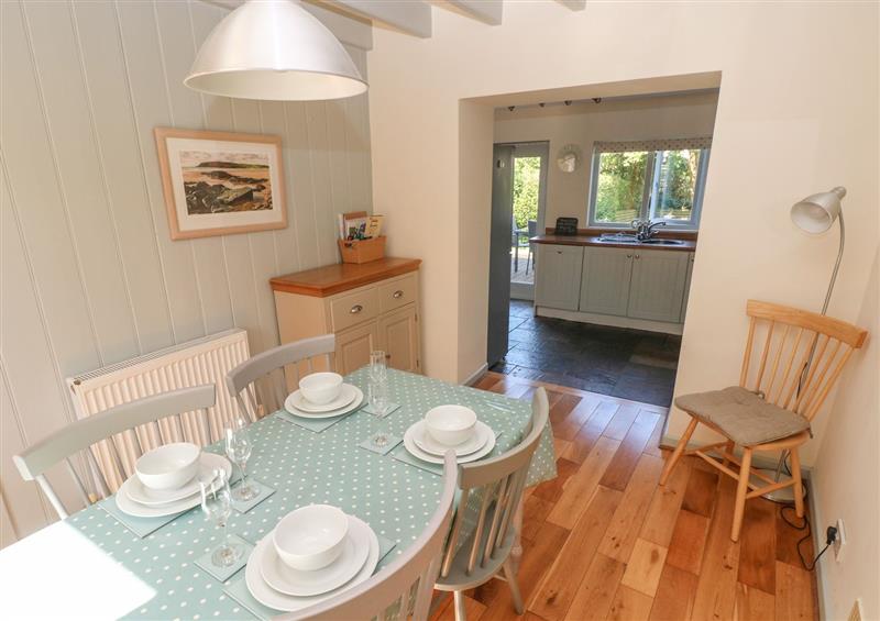 The dining room at Oysterbank Cottage, Llangwm