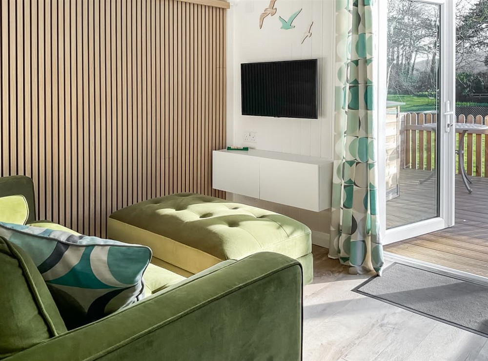 Open plan living space at Ozone 239 in Minehead, Somerset