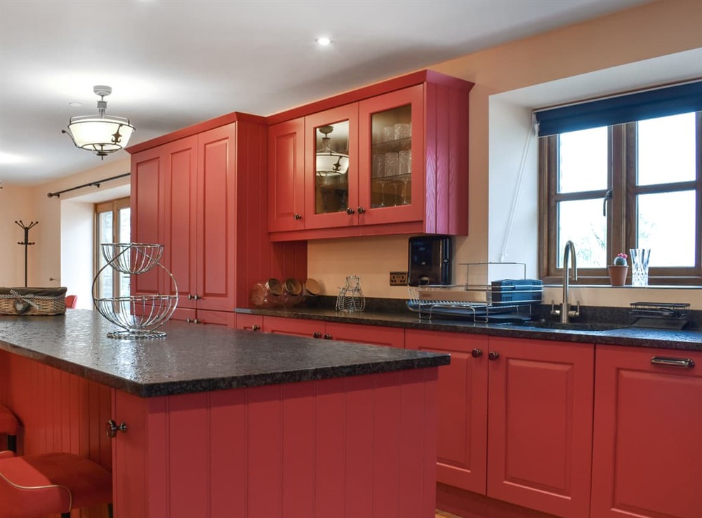 Kitchen at Pabi in Nansidyll, Dyfed