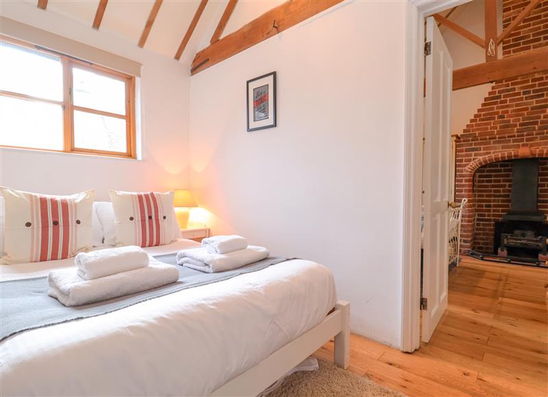 One of the bedrooms at Packway Barn, Halesworth