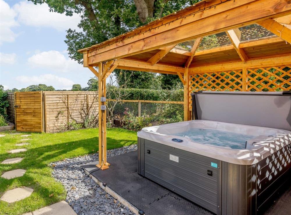 Hot tub at Paddock End in Witton, near Brundall, Norfolk