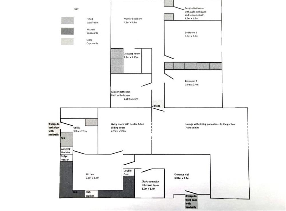 Floor plan at Paddock House in Middleham, near Leyburn, North Yorkshire