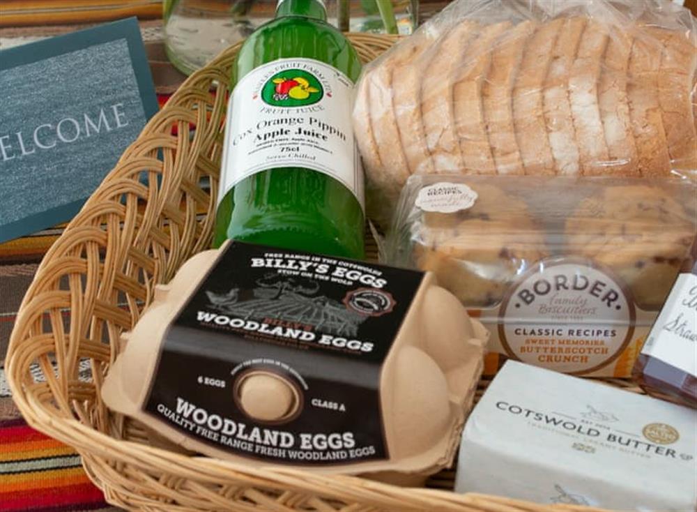 Welcome pack at Paddocks Nook in Chipping Campden, England