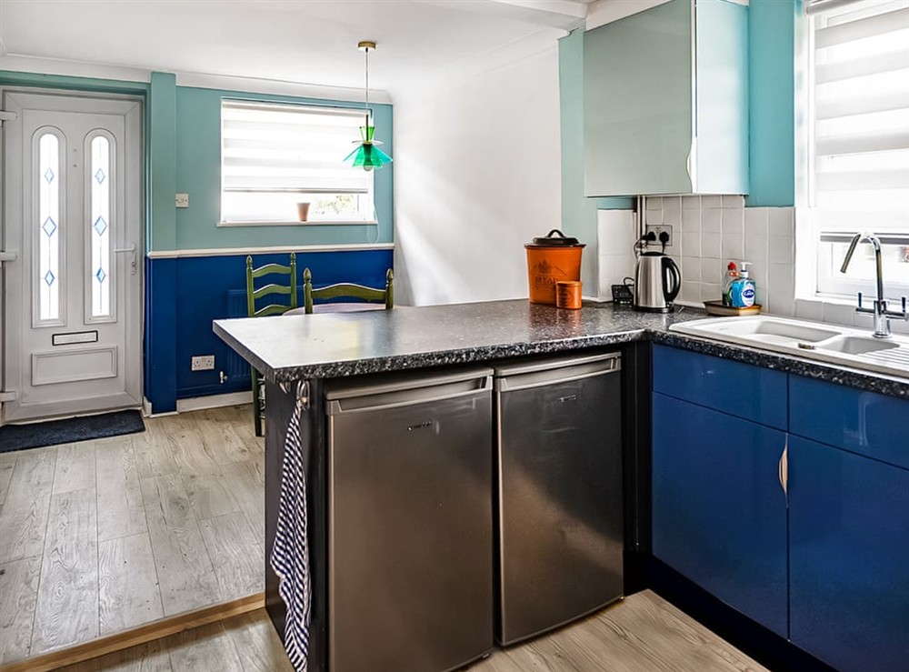 Kitchen at Painters Cottage in Hemsby, Norfolk