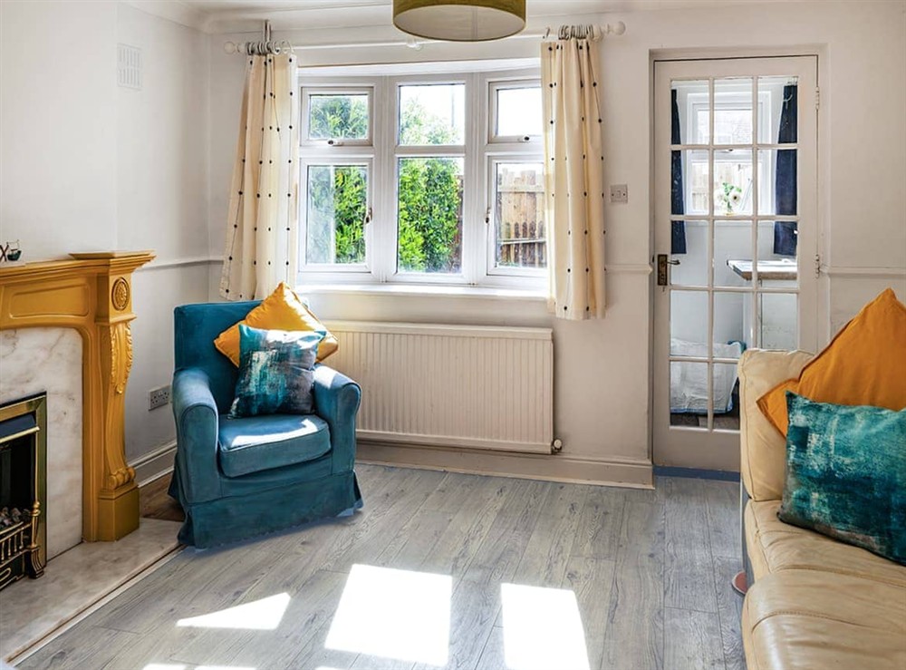 Living area at Painters Cottage in Hemsby, Norfolk