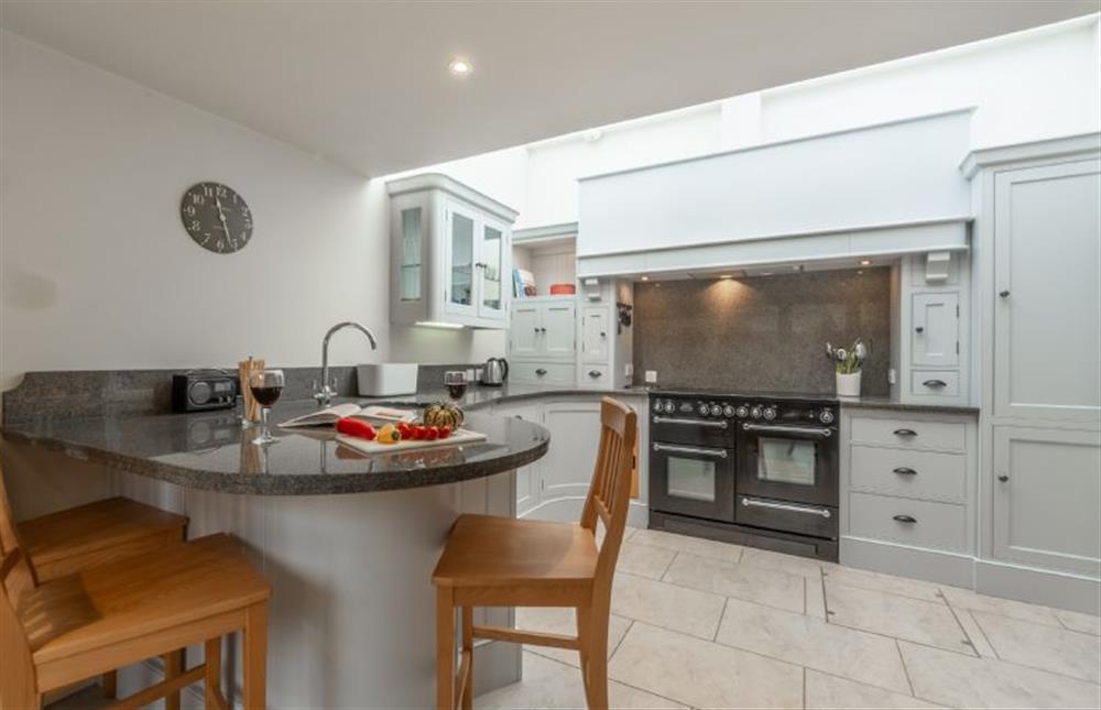 Ground floor: Luxurious hand-built kitchen at Palgrave Barn, Burnham Market near Kings Lynn