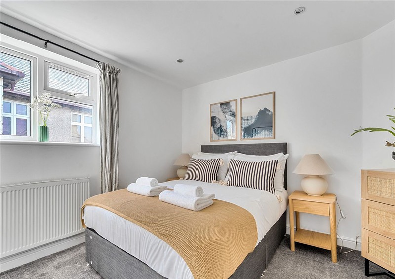 One of the bedrooms at Palm House, Newquay