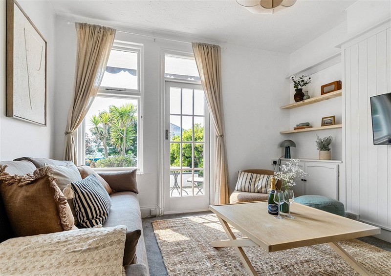 Relax in the living area at Palm House, Newquay