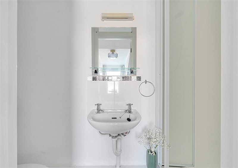 This is the bathroom at Palm House, Newquay