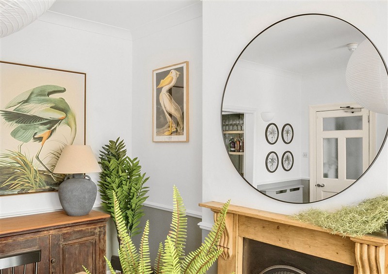This is the living room at Palm House, Newquay
