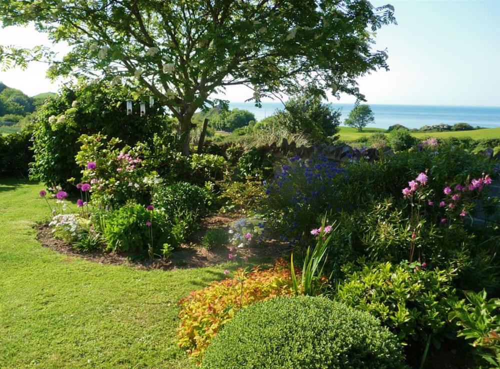 sea views from the garden at Palm Leas in Ilfracombe, Devon