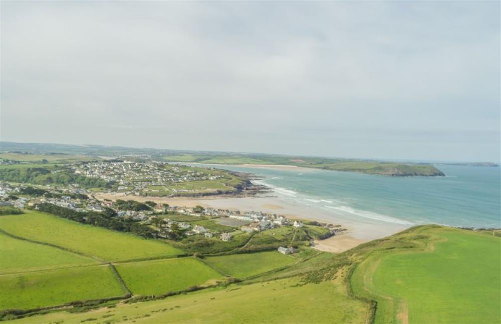 Polzeath with its scenic rolling hills at Palm Trees, Polzeath