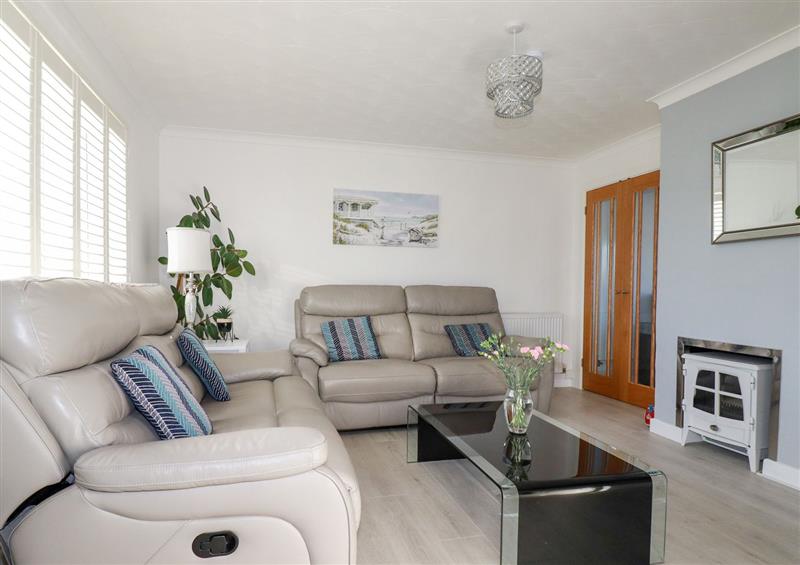 Enjoy the living room at Palm View, Holywell Bay