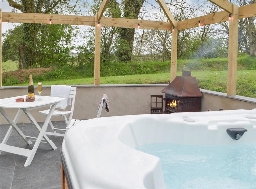 Hot tub (photo 3) at Pandy Cottage in Cribyn, Cardigan and Ceredigion, Dyfed