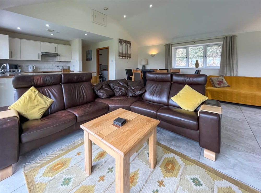 Open plan living space at Lodge, 