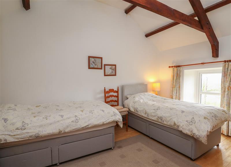 One of the 4 bedrooms at Pant, Llangrannog