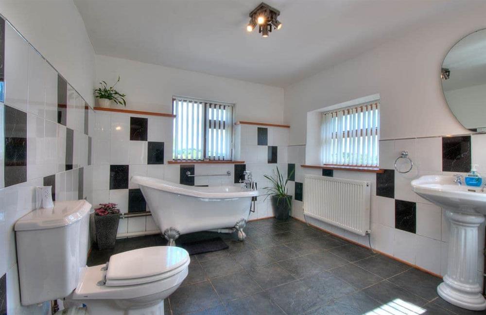 Bathroom at Pant y Corn in Nr Benllech, Anglesey, Gwynedd