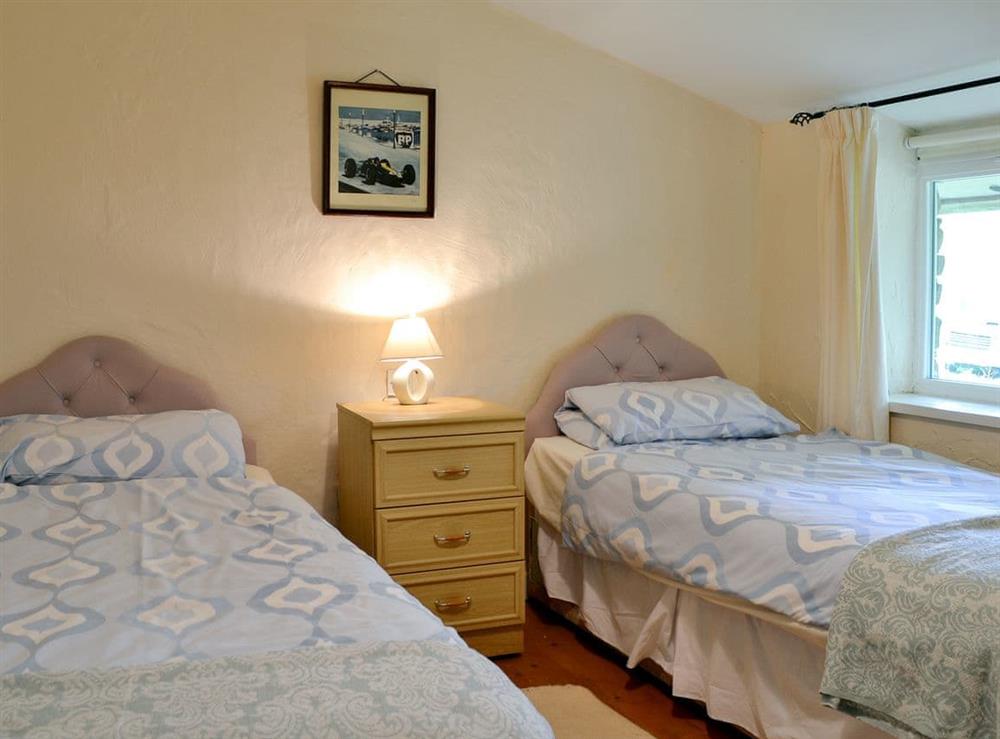 Twin bedroom at Pant Y Mel in Llanbedrgoch, near Benllech, Anglesey, Gwynedd