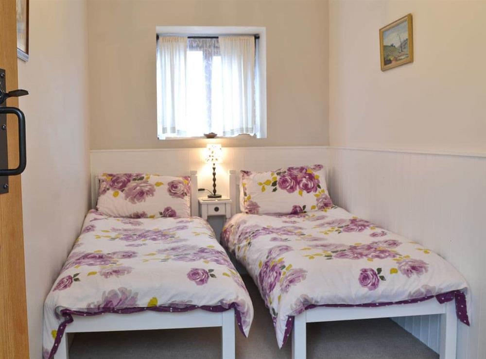 Twin bedroom at Panteg Cottage in Nebo, near Aberaeron, Ceredigion