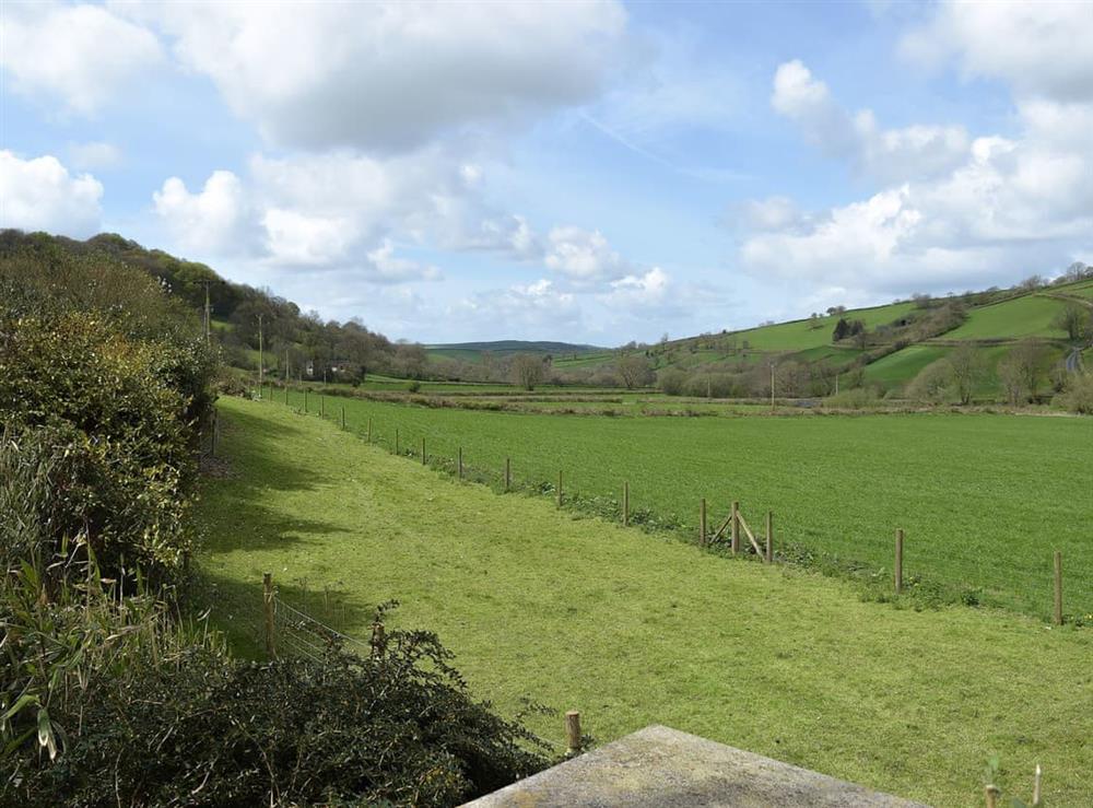 Breathtaking views over the valley at Lower Mill Barn, 
