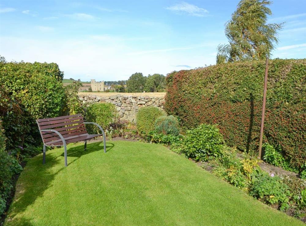 Garden at Pantiles Cottage in Belford, Northumberland