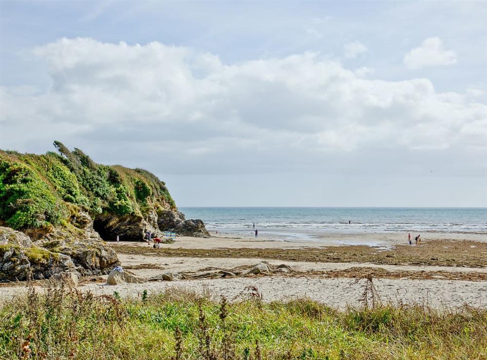 Beach at Par Green in Par, near St Austell, Cornwall