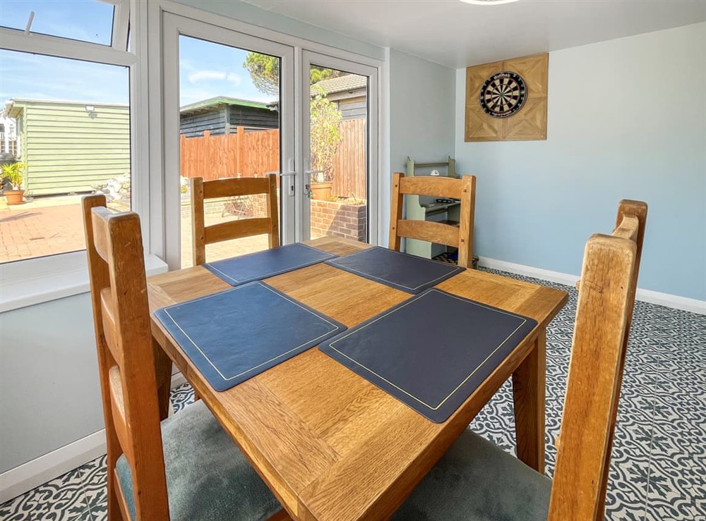 Dining Area at Parade Annex in Greatstone, near Dungeness, Kent