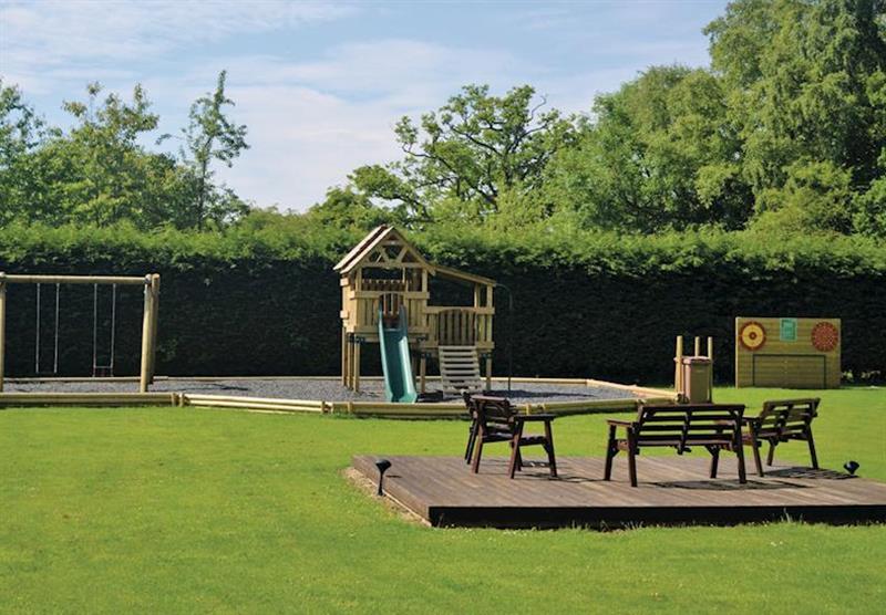Children’s play area at Paradise Lakeside Lodges in Yorkshire, North of England