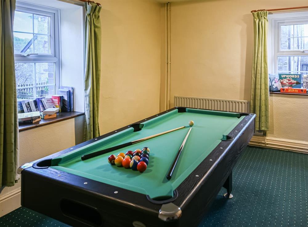 Games room at Parc Cottage in Llangadfan, near Welshpool, Powys