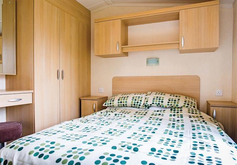 Bedroom in the Gold Plus 3 at Parc Farm Holiday Park in Mold, North Wales