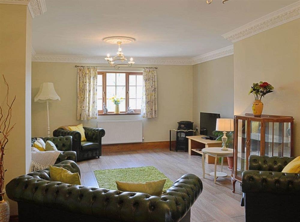 Living room at Parc House in Abertysswg, near Merthyr Tydfil, Gwent