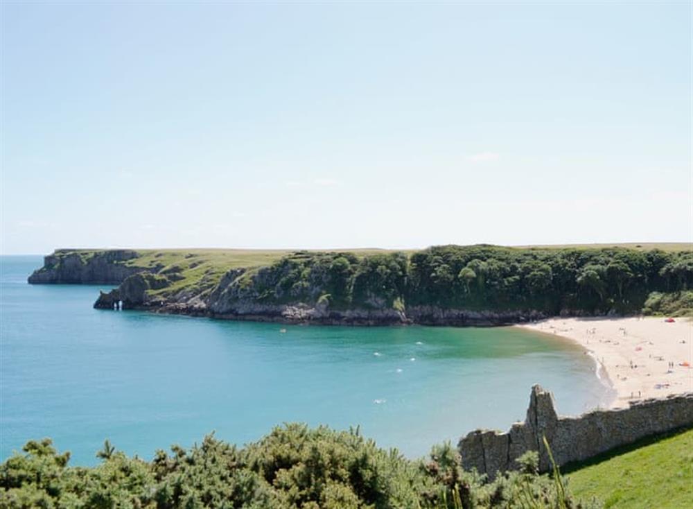 Broadhaven Beach at Parc Y Bryn Lodge in Broadlay, near Ferryside, Dyfed