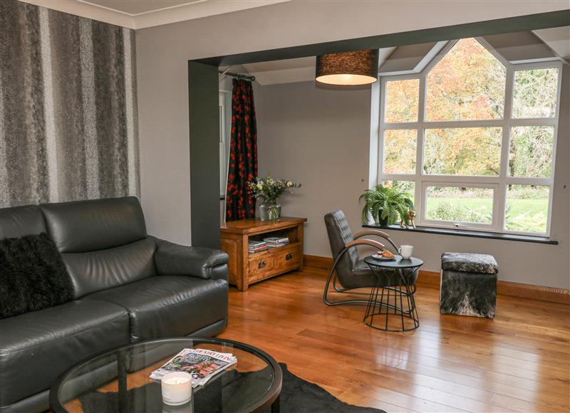 This is the living room at Parc Y Deri, Rhos-y-garth near Aberystwyth