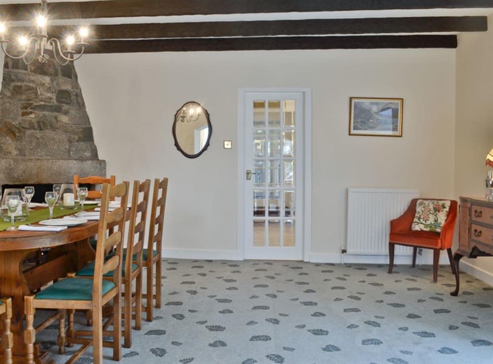 Dining room at Park Cottage in Gatehouse of Fleet, Kirkcudbrightshire