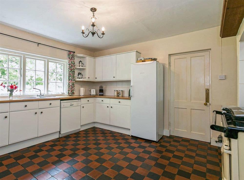 This is the kitchen at Park Cottage in Kirdford, West Sussex