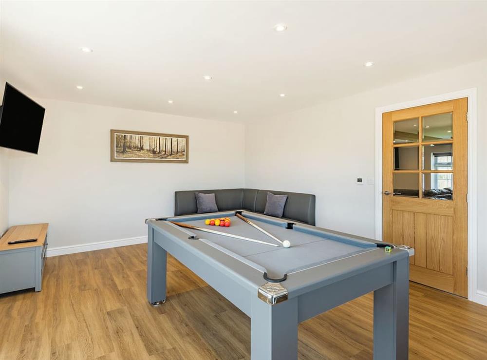 Games room at Park Cottage in Worlaby, near Louth, Lincolnshire