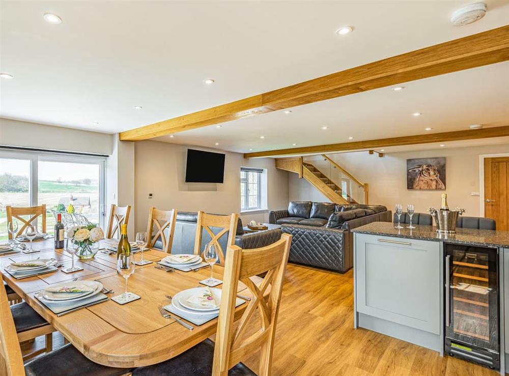 Open plan living space at Park Cottage in Worlaby, near Louth, Lincolnshire