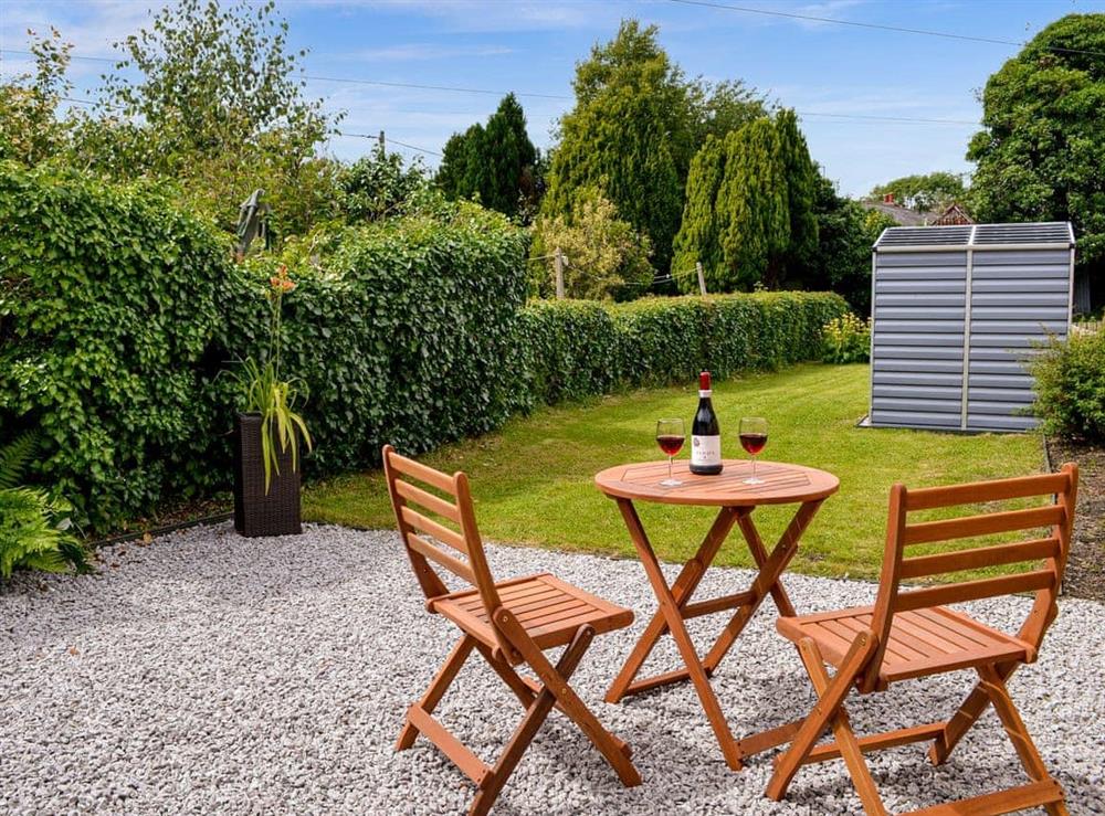 Sitting-out-area at Park Crescent in Newton Stewart, Wigtownshire