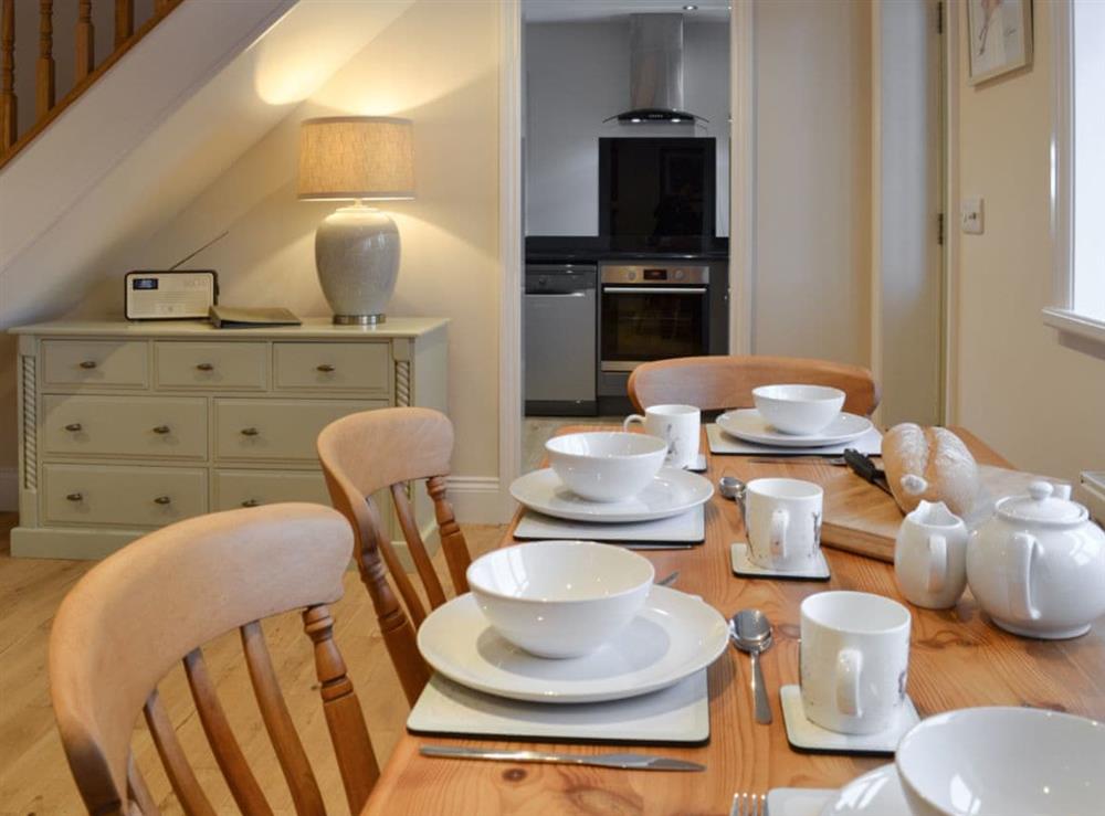 Dining area at Park Farm Cottage in Flixton, near Filey, North Yorkshire