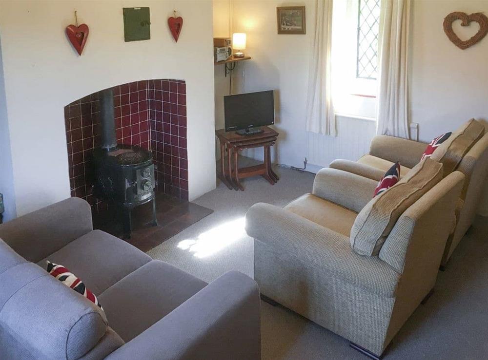 Cosy snug with log burner and DVD player at Park House in Harlaxton, near Grantham, Lincolnshire