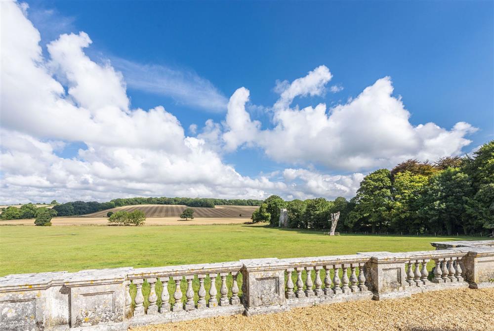 Far reaching views of the rural landscape from both properties at Park House, Winterborne Came