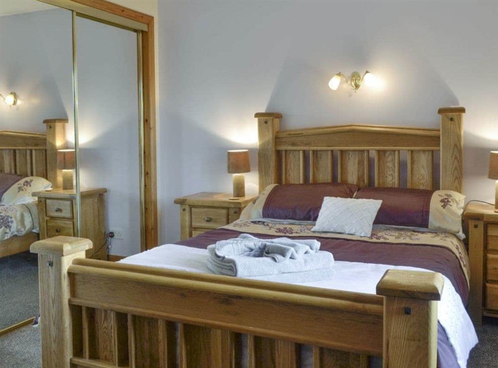 Comfortable double bedroom at Park Lodge in Strachan, near Banchory, Kincardineshire
