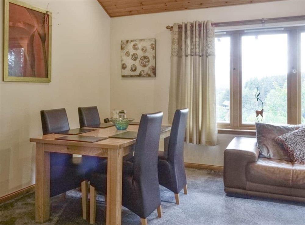Convenient dining area at Park Lodge in Strachan, near Banchory, Kincardineshire