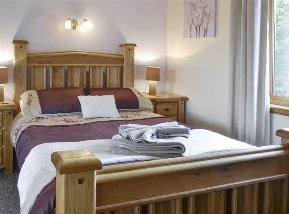 Relaxing double bedroom at Park Lodge in Strachan, near Banchory, Kincardineshire